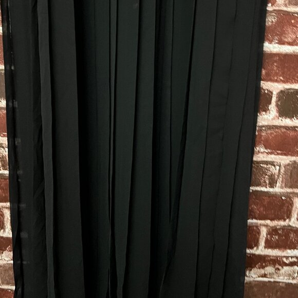 NWT Alfred Sung Black Pleated Maxi Skirt - Size 4 - Picture 2 of 8